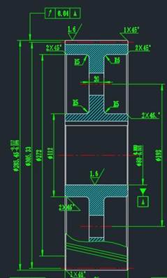 中望CAD繪制齒輪零件圖