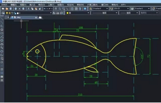 怎么用CAD畫(huà)魚(yú)？