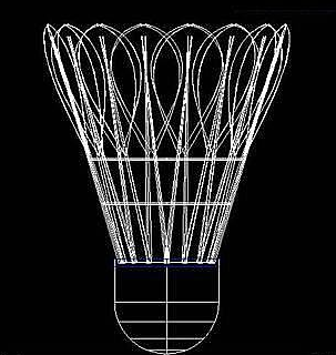 怎么用CAD繪制立體羽毛球？